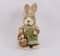 12.5" Rustic Girl Rabbit with Easter Basket Figure